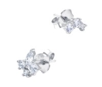 Shining CZ Crystal Silver Stud Earring STS-5992